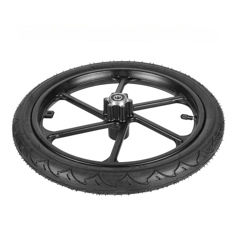 Motorcycle 16 inch Wheel 16x1.75 Tire Disc Brake Aluminum alloy Rim For Electric Scooters E-bike Folding Bicycles Accessories