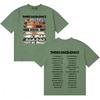 Three Days Grace 2026 Album Merch Tour T-shirt Unisex Magliette in Puro Cotone T-shirt a Manica Corta Comfort Oversize di Alta Qualità