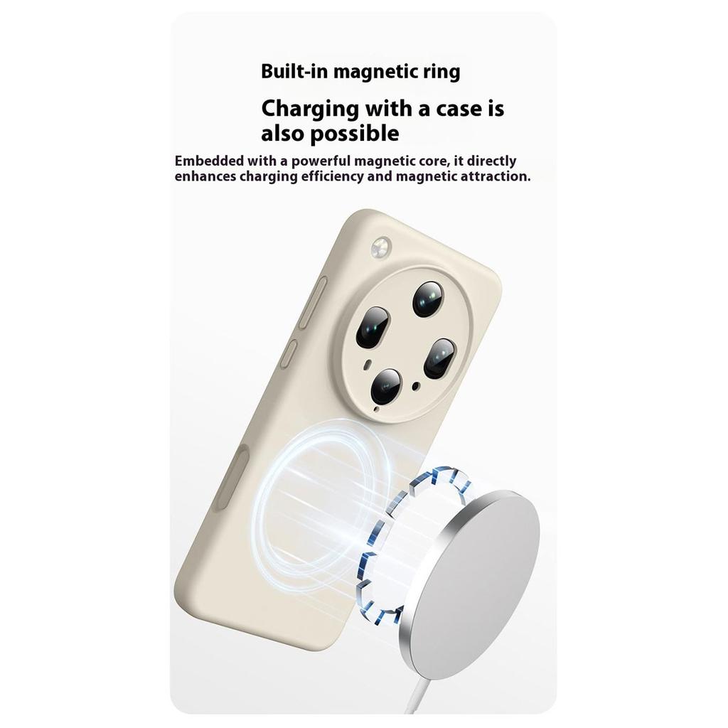For Oppo Find X8 Ultra 5G Magnetic Case Precise Cutouts Liquid Silicone+PC Phone Cover