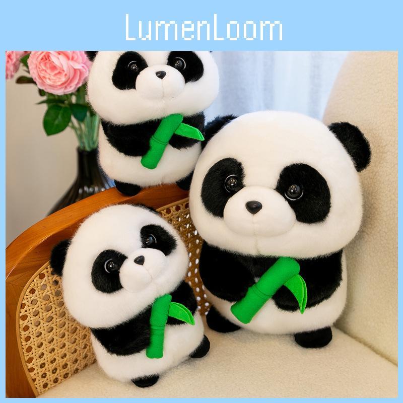 Panda Giant Gluttony Plush Toy Holding Bamboo Doll Travel Souvenirs Gifts Child