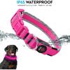 LED Dog Collar USB Rechargeable Light Up Pet Collar Glowing Nylon Adjustable Soft Night Safety Collar for Small Medium Dogs
