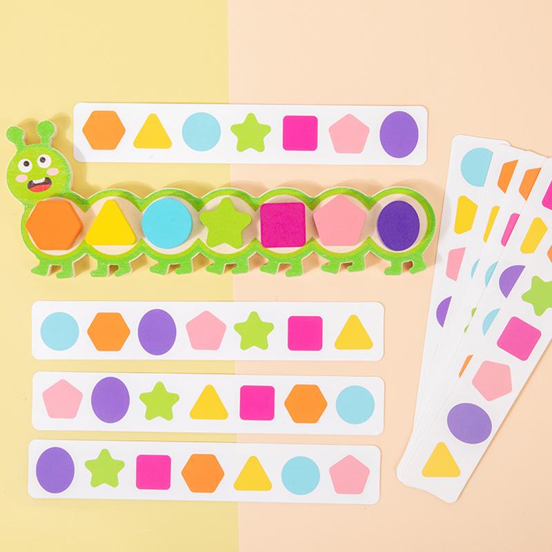 

Magnetic Caterpillar Shape Game: Educational Toy for Early Childhood Logic and Matching Skills