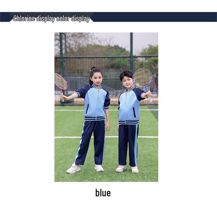 Spring & Autumn School Sportswear Set: Parent-Child, Long Sleeve & Pants for Elementary To High School Uniforms