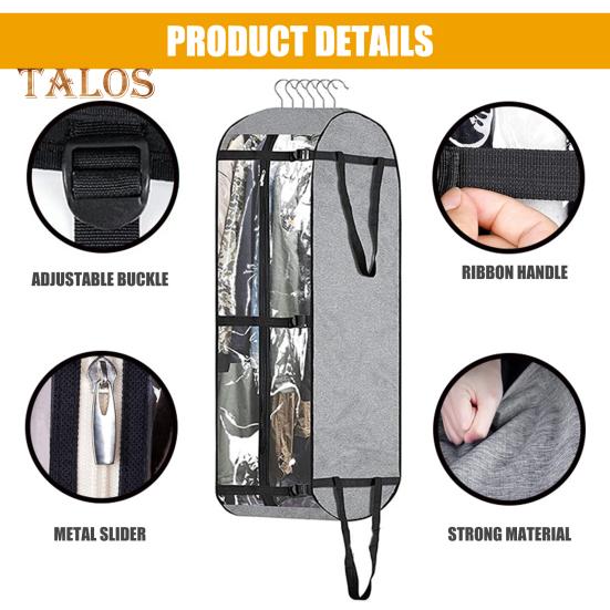 Plaggveske med håndtak Støvtett fuktsikker Praktisk kjole Lang kjole Oppbevaringsveske Klær Organisering Husholdningsartikler