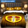 3-teiliges Weiches Bettwäscheset mit Leeds-Wappen-Design, Inklusive 1 Bettbezug und 2 Kissenbezügen, Perfekt für Schlafzimmer, Wohnheim, Fan-Geschenk