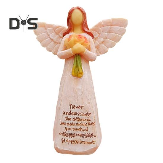 

Счастливого выхода на пенсию, фигурка ангела, держащего цветок, ангел-женщина, статуэтка из смолы, скульптура, украшение, подарок коллеге, друзьям на пенсию 1pc