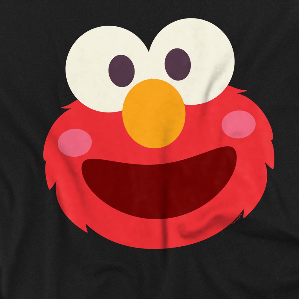 Sesame Street Unisex Adult Elmo Kawaii Face T-Shirt