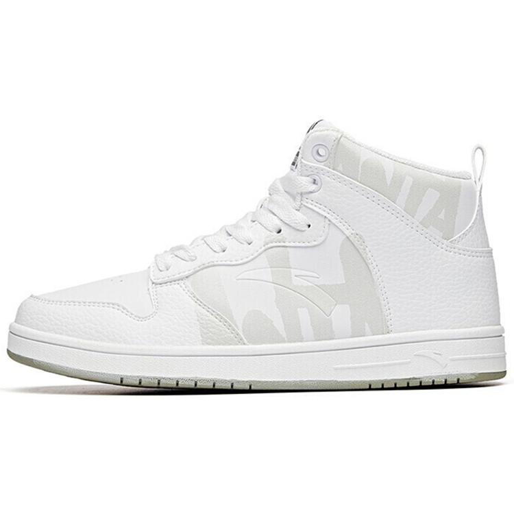 

New Anta Slip Resistant Cushioning Wear Resistant Low Top Skateboard Shoes Women s White Gray 92548060-1 36.5