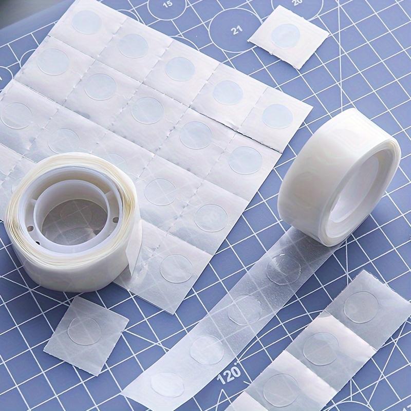 1 rolls Transparent Dot Double-sided Adhesive Tape (100pcs Round Dot/Roll) Adhesive Tape For Scrapbook Crafts Journal,