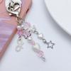 Fashion Star Bowknot Butterfly Hanging Pendant Sweet Phone Strap Bag Decoration Portable Hanging Lanyard for Girls Women