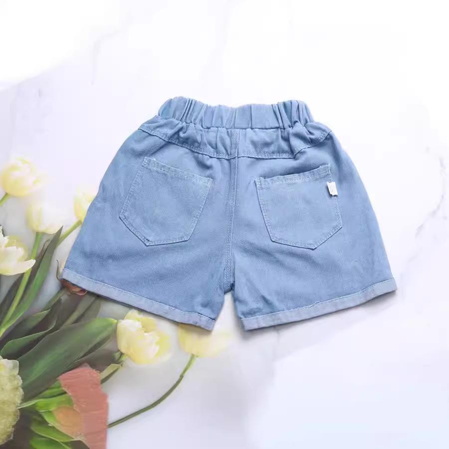 Trendiga sommarjeansshorts för flickor för barn - Moderiktiga ytterkläder för mellanstora och stora barn