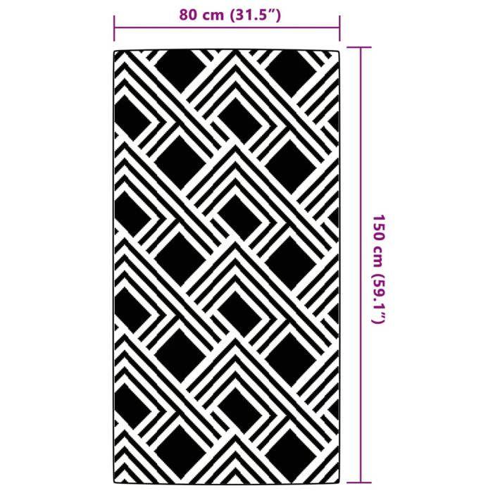 VidaXL Tapis d'extérieur ARAKIL gris 80 x 150 cm PP 368561