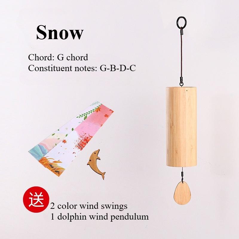Tuomi Chord Wind Chime Japanese Hand Cranked Wind Chime Retro Bamboo Meditation Sound Healing Bamboo Wind Chime