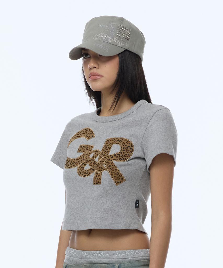 Gillaakaibeu Lettering Graphic Military Cap_Beige