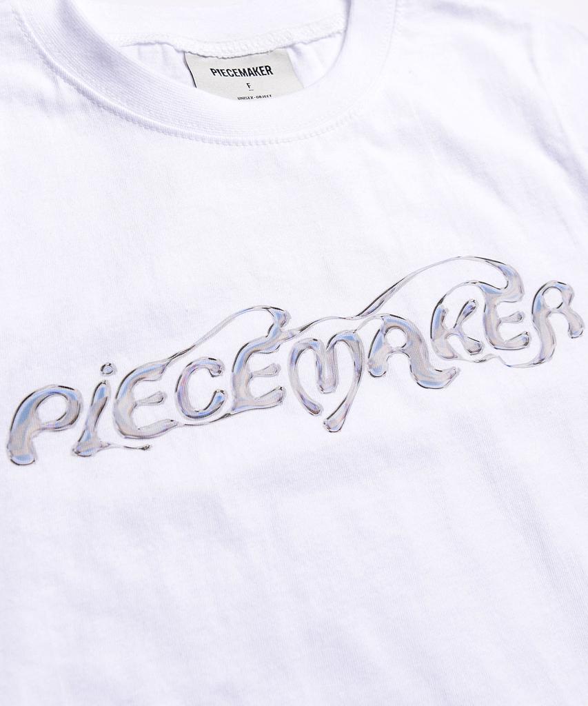 PEACE MAKER Ethnic Melt Crop Tee (White)