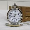 Exquisite Vintage Silber Golden DER BESTE PAPA Quarz Taschenuhr Anhängerkette Halskette Herren Vatertags Geburtstagsgeschenk Uhr