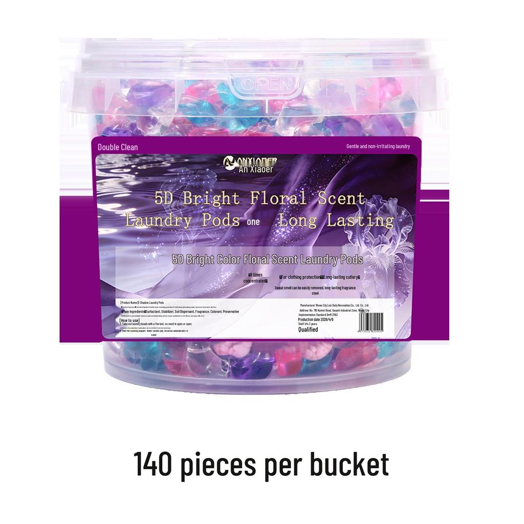 Camellia Five-in-One Laundry Pods: Long-Lasting Fragrance, Softening, Powerful Stain Removal, Concentrated Detergent
