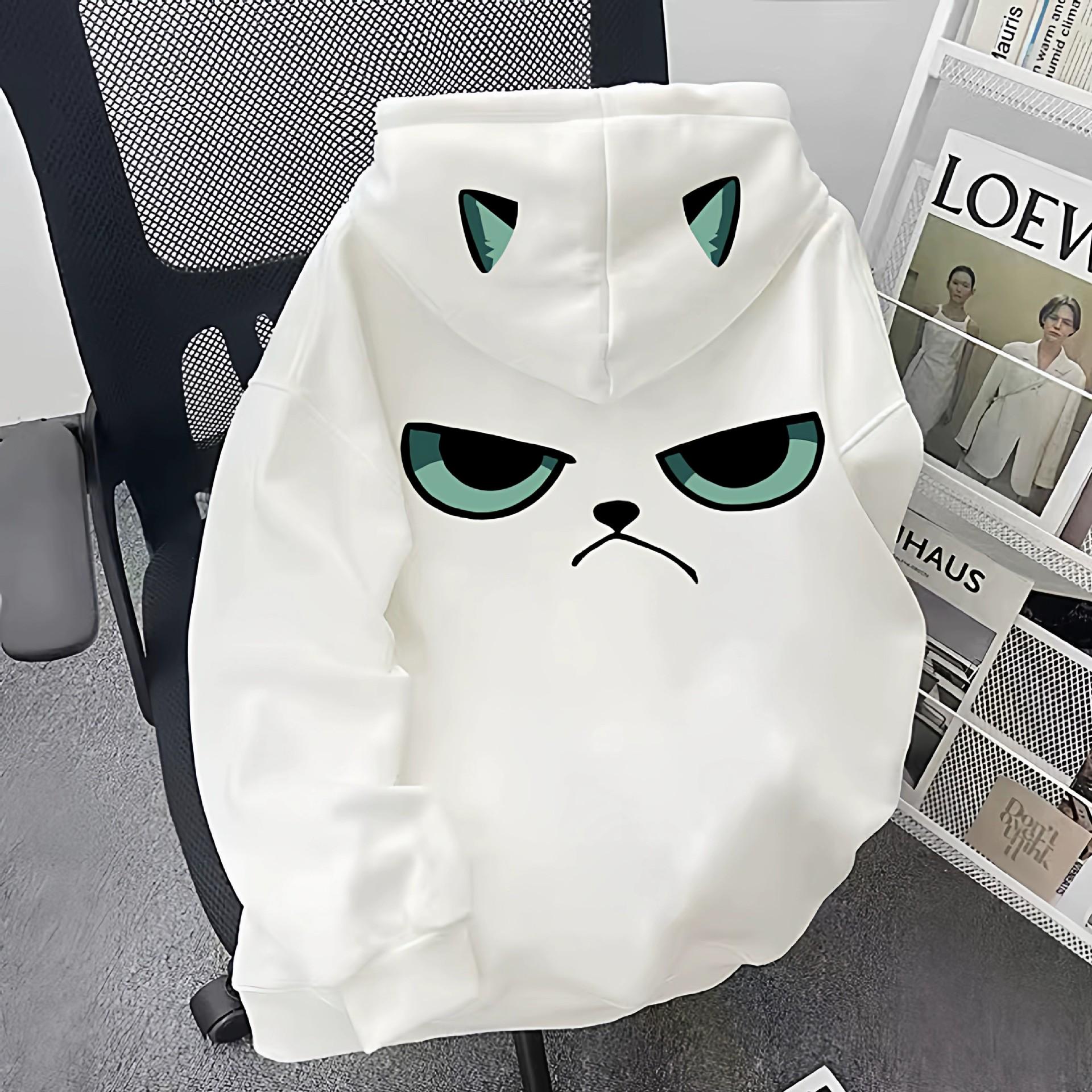 

2025 Unisex Velvet Hooded Sweatshirt: High Street Print, Trendy Plus Size, Autumn/Winter Fashion M