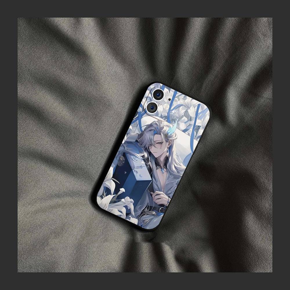 Genshin Impact Neuvillette Phone Case For IPhone 17 Air 16 15 14 13 Pro Max 11 12 Black Silicone Cover