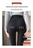 Women's Black Micro-Flare Yoga Pants - Slimming, Elastic, Plush, Extended Autumn/Winter Base Layer