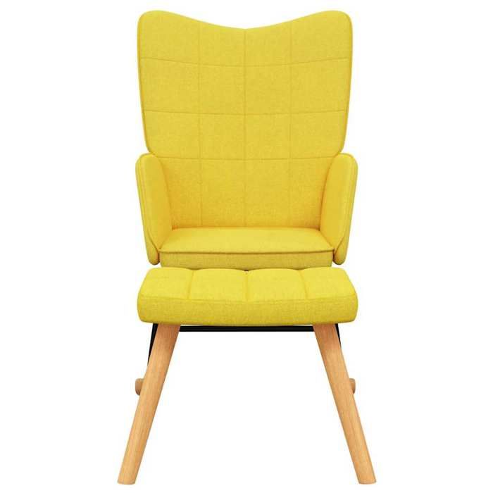 VidaXL Chaise à Bascule avec Tabouret Siège de Relaxation Fauteuil de Salon Salle de Séjour Siège de Salon Maison Intérieur 328025