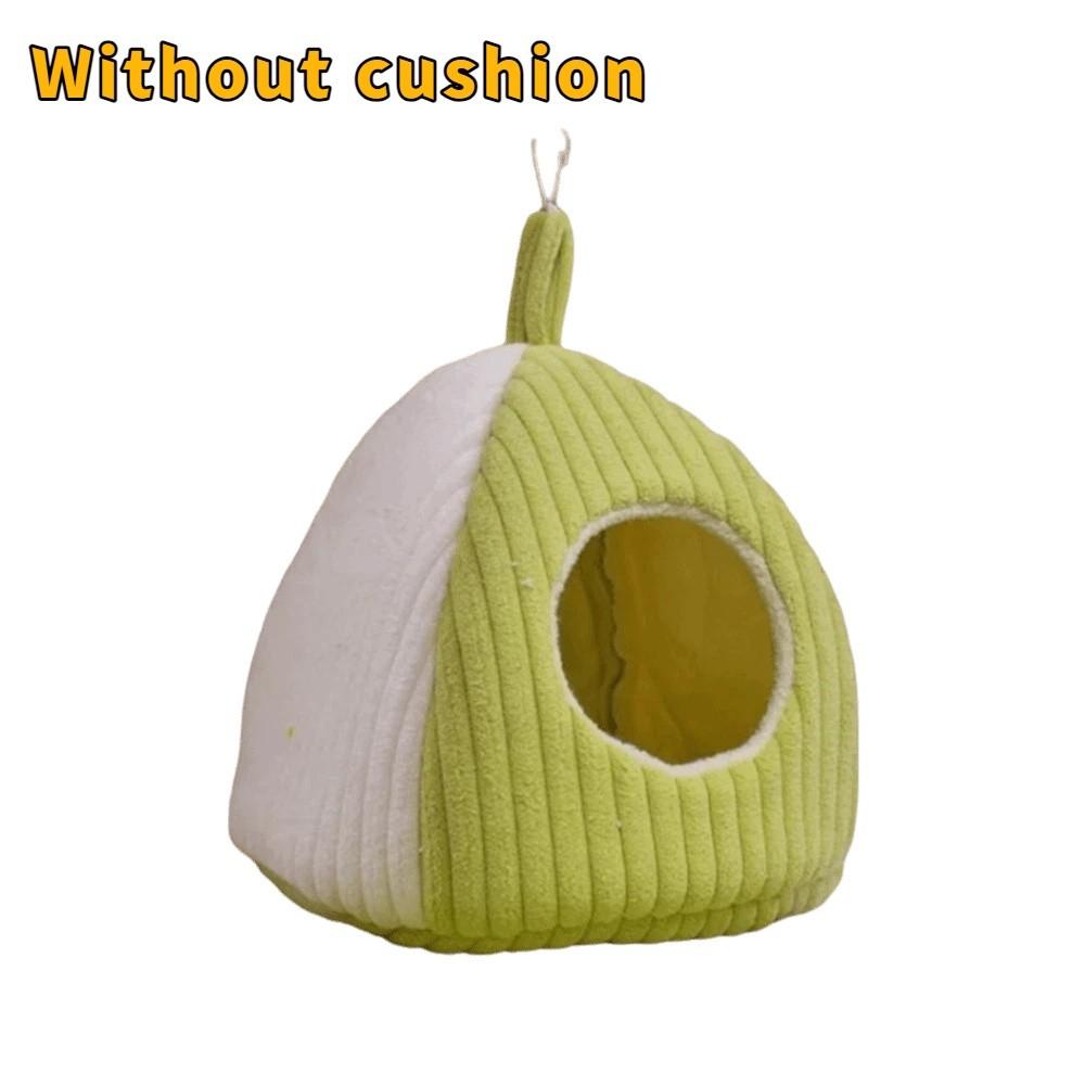 

Soft Warm Parrot Nest Thickened Bird House Pet Supplies Bird Bed Nest Autumn Winter S-Green Type B