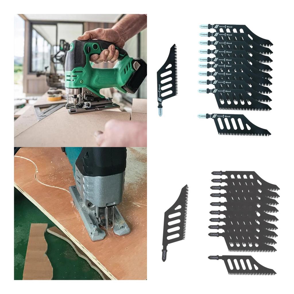 Jig Saw Blade High Strength,High Carbon Steel Power Tool Accessories,T Shank for Industrial Workbench Woodworking Carpenter