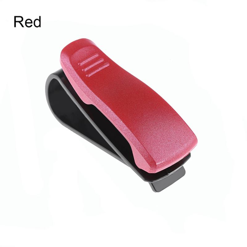 1Pc Universal Car Sun Visor Glasses Holder Clip Sunglasses Eyeglass Clip Plastic Ticket Receipt Card Clip  Auto Accessories