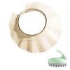 Adult Kids Shower Cap Shield Adjustable Bathing Head Hat Shampoo Visor Cap Soft Waterproof Hair Washing Shield for Head Ear Eye Protection