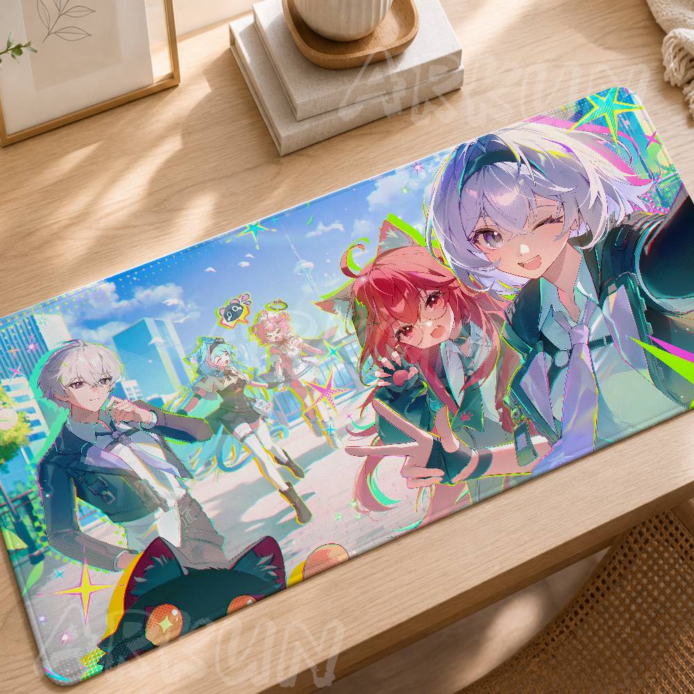 Cool Video Game Neverness To Everness Mouse Pad Nonslip Rubber Gamer Computer Mat Decoracion Deskmat Laptop Office Large Mat