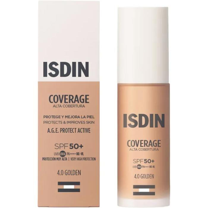 -Isdin Coverage Haute Couvrance Fond de Teint SPF50+ 30 ml (Teinte : 2.0 Beige)