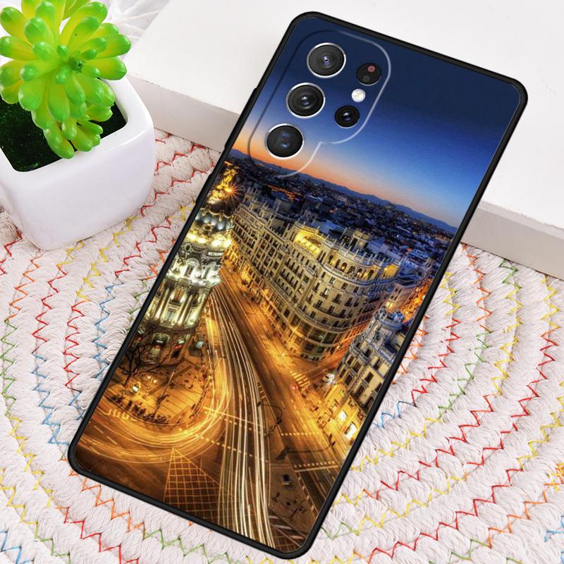 Madrid Capital Spain Silicone Phone Case For Samsung Galaxy note 10 pro S26 S25 S24 S23 S22 S21 Plus S25Ultra Capa Cover