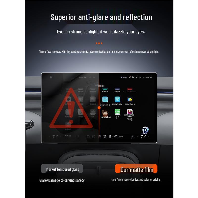 XPeng G7 Screen Protector: Fits 25 models, tempered film for central control, navigation system, and interior decoration.