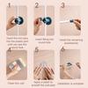 Storage Rack Clothing Holder Puncture-free No Drill Handily Install Convenience Multipurpose Sundries Mount Home Supplies