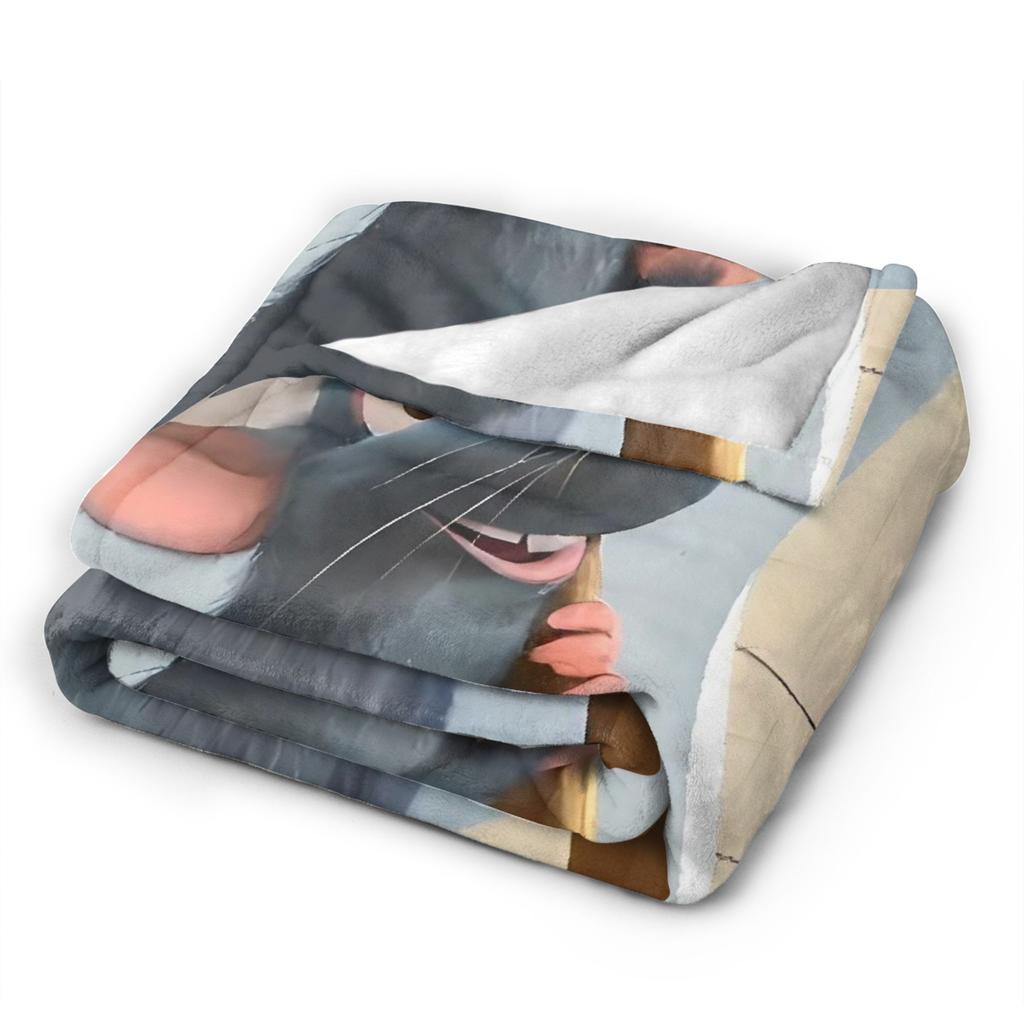 Carino Ratatouille Coperte Super Morbide Coperta Plaid Peluche per Studenti Novità Copriletto in Flanella per Soggiorno Copri Divano Letto