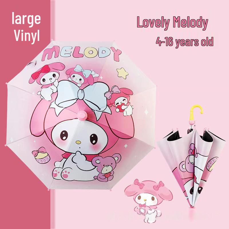 Automatic Dual-Use Kids' Umbrellas - Princess Design for School and Kindergarten