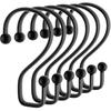 Shower Curtain Hooks Rings, 12 Pcs S Shape Shower Curtain Hooks, Rust Proof Shower Curtain Rings, Shower Hooks for Shower Curta, Kitchen Utensils,