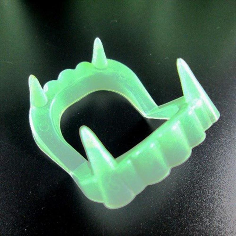 Glow In the Dark Party Supplies Costume Halloween Plastic Party Decoration Fake Vampire Teeth
