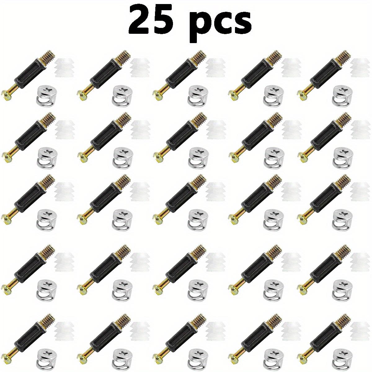 

25 шт. соединительные кулачковые фитинги для мебели с дюбельными кулачковыми соединителями, винты для крепления мебели, гайка для шкафа и шкафа