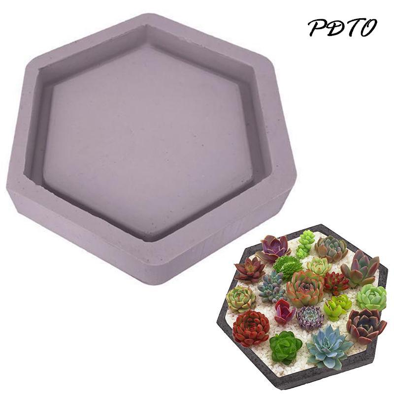 

PDTO Цветочный горшок Силиконовая форма для цементной дорожки Садовая бетонная форма для кирпича Прогулка Каменный инструмент