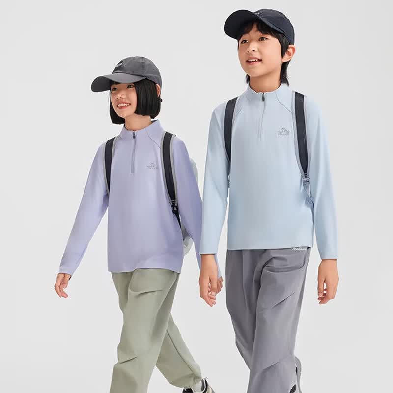 Pelliot Kids Quick-Dry Sun-Protective Long-Sleeve T-Shirt 140
