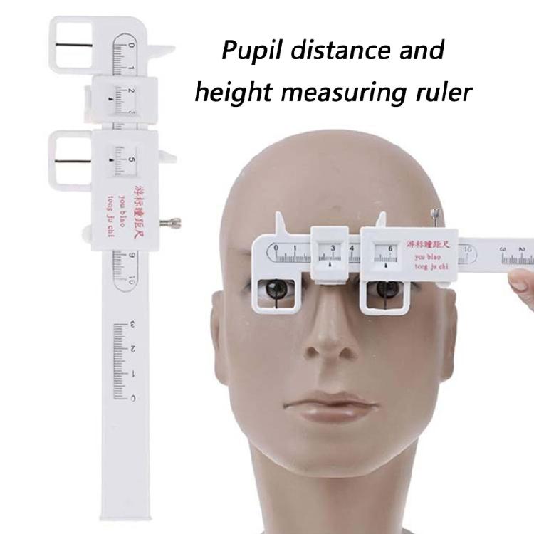 Professional Ergonomic Pupil Measurement Caliper Lightweight Design Antislip Handle High Accuracy Scale For Eye Clinics