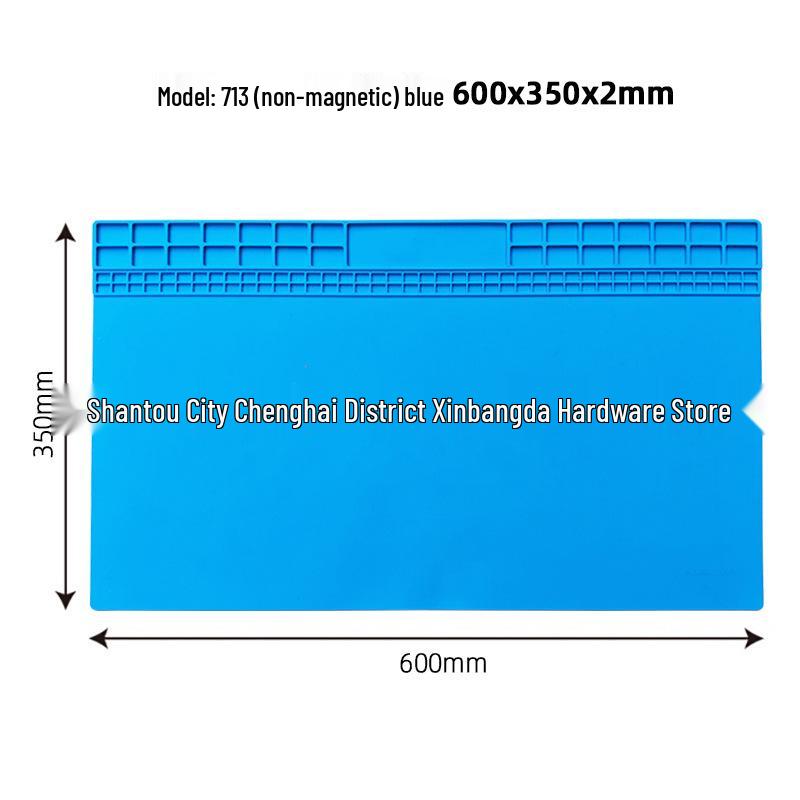 

High-Temperature Resistant Silicone Repair Mat: Anti-slip, Anti-corrosion, Anti-static for Mobile Phone Repairs