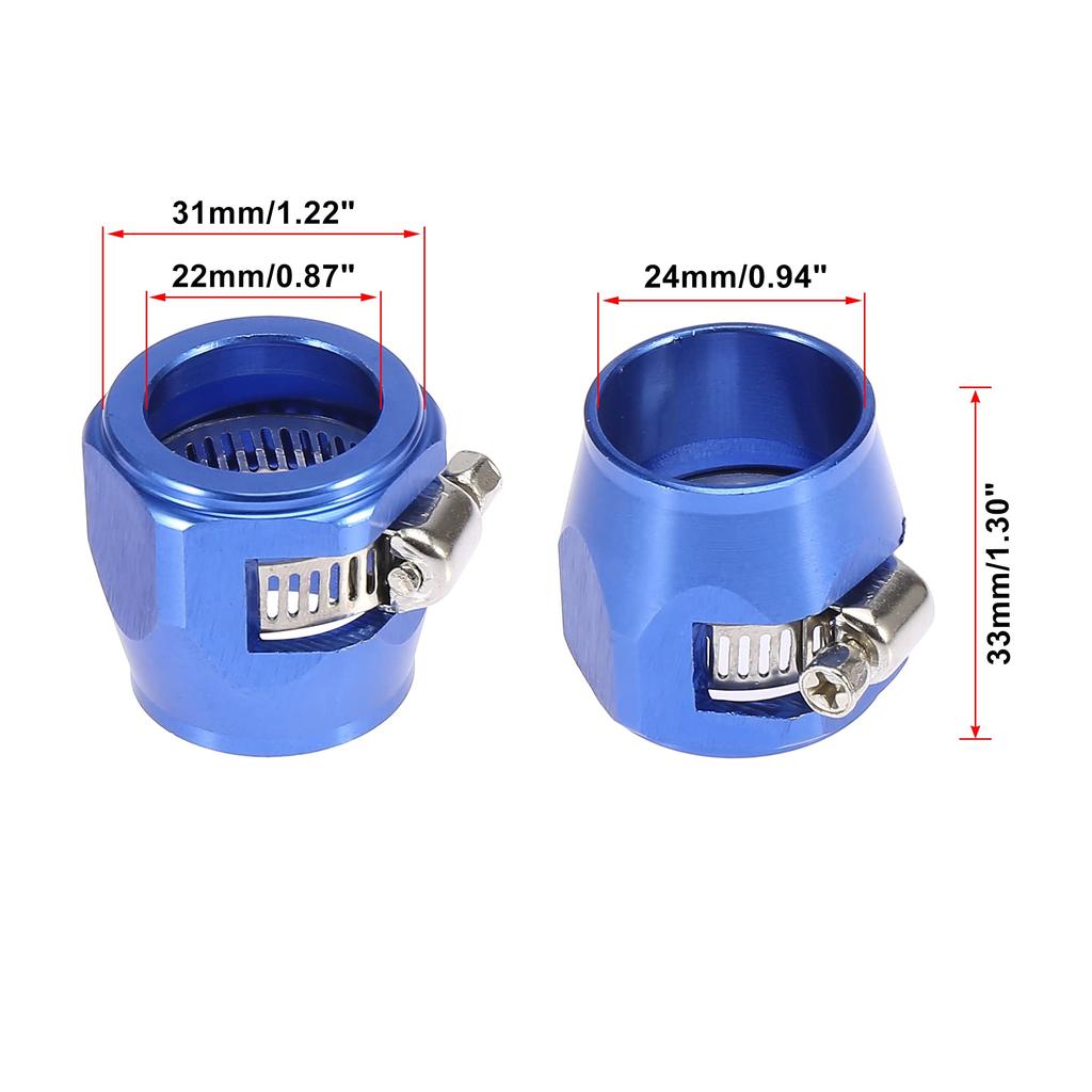 X AUTOHAUX AN12 Car Hose Finisher Clamp Water Line Clip