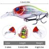 5Pcs Small Crankbait Wobbler Artificial Hard Baits Topwater Crank Wobbler with Tackle Box Plastic Fishing Baits