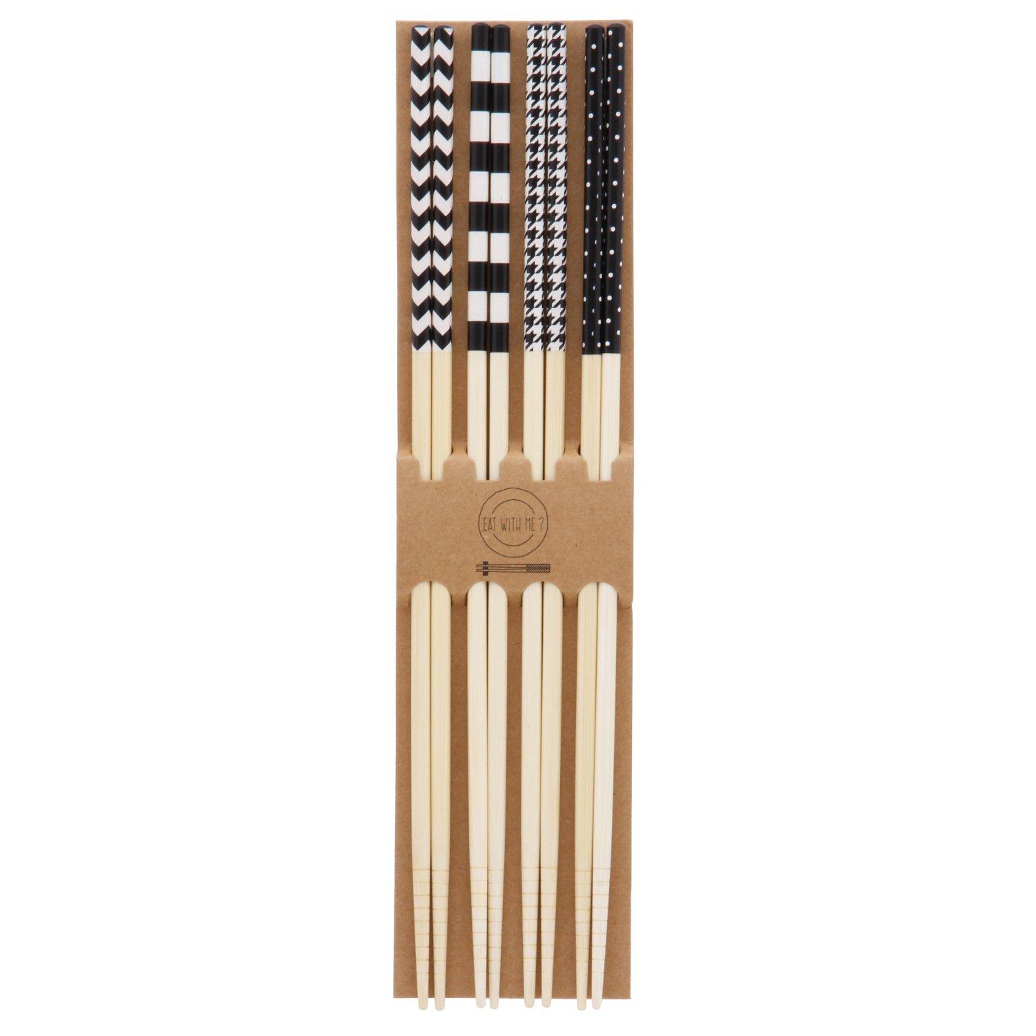 

Fuji Boeki Chopsticks Set of 4 Length 33cm Monotone 14115