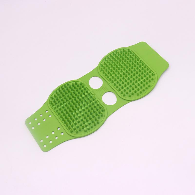 Double Sided Silicone Dog Brush Comb Soft and Comfortable Hair Fur Grooming Massage Gloves Pet Bath Supplies