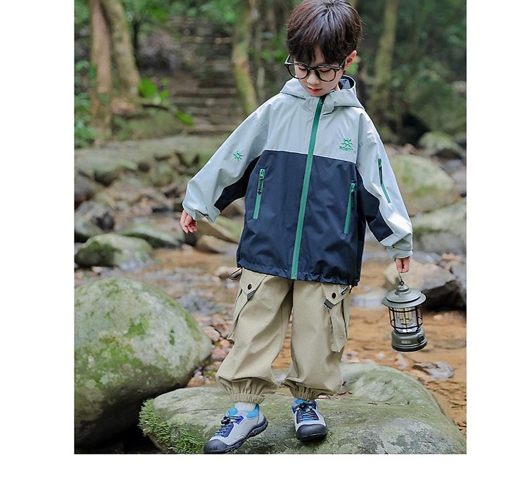 Fairy Tale Memory 2025 Boys' Spring/Autumn Windbreaker: Waterproof, Windproof, Back-to-School Jacket