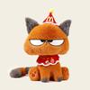 Cool Cat Stuffed Animal With Cartoon Design For Kids Room Decor And Playtime