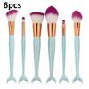 Mermaid Makeup Brush Set Foundation Eyeshadow Brushes Cosmetic Durable Tool